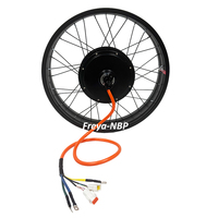 20/26inx4.0 QS205 50H 72V3000W 5000W 150/170/190mm Motor Penggerak Belakang Sabvoton 100A UKC1+ Kit Sepeda Enduro Stealth Bomber Fat Bike