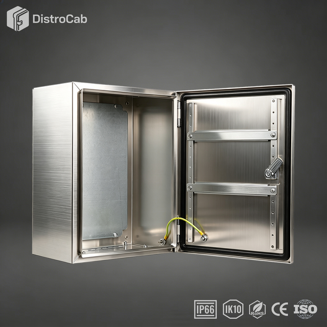 L CE RoHS IP66 IK10 Impact Resistant Industrial Remote Control Enclosures for Harsh Environment DistroCab HMB