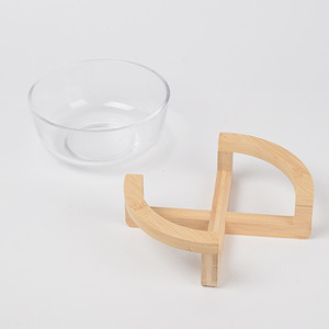Wooden Fruit Bowl Display Rack Base Glass Storage Dish Kitchen Decor Single Layer Solid Wood <b>Stand</b> For Fruit Serving - Product Image 4