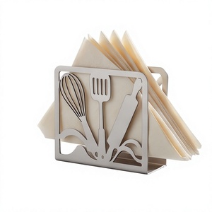 Porte-serviettes en métal à motif thème pâtisserie, design texturé, pour la table à manger, commande en gros - Product Image 1