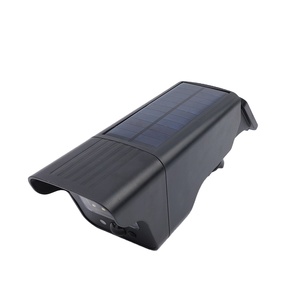 Cámara DE SEGURIDAD simulada alimentada por batería solar a prueba de agua IP65, reflectores activados por movimiento, luces de inundación con sensor de movimiento con control remoto - Product Image 5