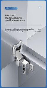 Verdeckte Hardware für Soft-Close-Schränke, klappbare Möbel, versteckte Wohnzimmertüren, seitlich montierte, unsichtbare, langsam schließende Scharniere, hochwertig - Product Image 6