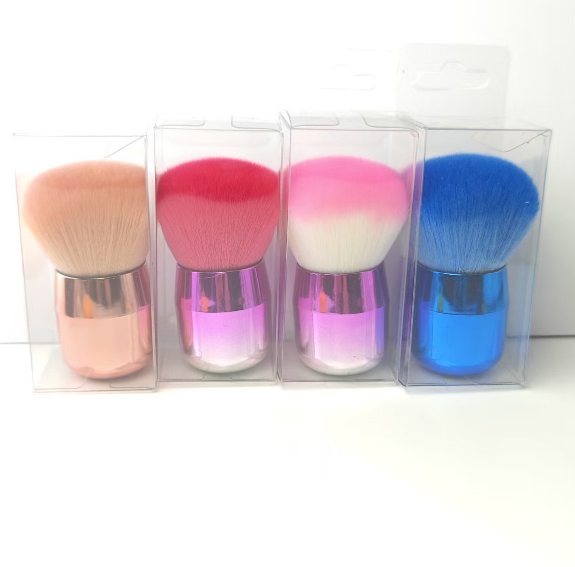 Emballage PVC multicolore - Tête de champignon rose et blanche