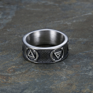 Tùy Chỉnh Thiết Kế Thép Không Gỉ Movie Style Witcher <span class=keywords><strong>LOGO</strong></span> 5 Bảo Vệ Dấu Hiệu Ban Nhạc Nhẫn Cho Nam Giới Phụ Nữ - Product Image 4