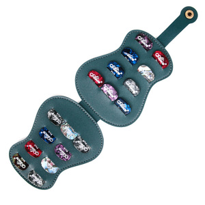 Pochette pour plectres de guitare, sac de transport souple en matériau Pu, étui de rangement Portable pour plectres de guitare basse - Product Image 1