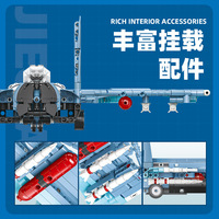 JIESTAR 58122 707PCS Serie de Aviones, Avión de Combate Su-35 con Mecanismo de Retroceso, Bloques de Construcción, Modelo Técnico Educativo, Regalo Festivo