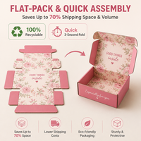 Boîte d'expédition en carton ondulé personnalisée pour e-commerce, imprimée sur mesure, recyclable, format avion