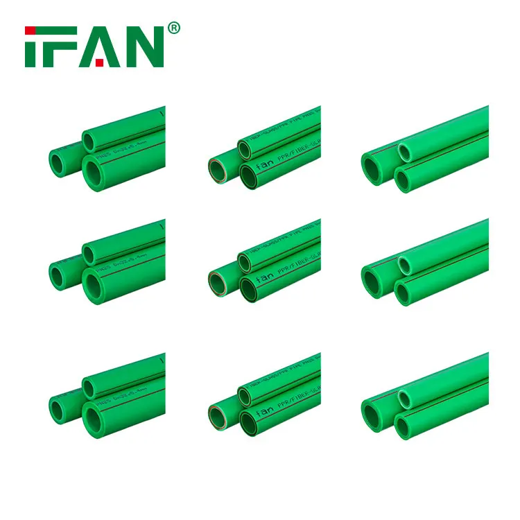 IFAN High Quality All New Material Green Water Pipe Plastic Tube PPR Pipe For Plumbing System