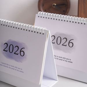 2026 Fresh and Clean Check-in Desk <b>Calendar</b> with Note-Taking Feature English Version Desktop Ornament - Product Image 3