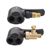 Buse de pompe à valve de pneu de voiture, pince de dégonflage, embout de gonflage pour moto, adaptateur de connecteur fileté pour pompe à air, accessoires automobiles