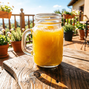 Bocal en verre de qualité alimentaire avec couvercle à vis et poignée pour la conservation en cuisine : chocolat, sirop, café, <span class=keywords><strong>confiture</strong></span>, haricots, bière, bonbons, fromage - Product Image 6