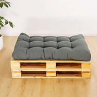 Coussin de siège pour palette de terrasse imperméable haute densité avec support ergonomique pour le dos et oreiller de repos pour usage quotidien en extérieur, jardin et terrasse