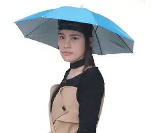 Có thể gập lại Sun Umbrella hat mũ nón Head hat thể thao ngoài trời cắm trại ô quốc gia gấp Câu Cá Đi Bộ Đường Dài Golf bãi biển polyester