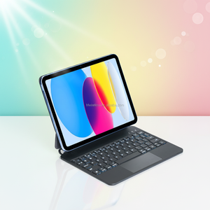 Nouvelle Housse Magnétique Intelligente pour iPad 10ème Génération avec Clavier Rétroéclairé LED Arabe Espagnol Russe et Interface USB - Product Image 1