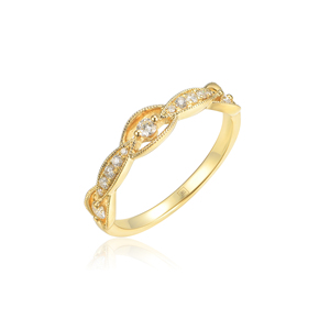 Bague de fiançailles et de mode personnalisée en or massif 10K/14K/18K, argentée, avec pierre de laboratoire CVD de qualité IGI VVS-VS, taille brillant classique, style cluster - Product Image 1