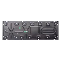 Clavier industriel métallique en acier inoxydable 304, à montage sur panneau, avec pavé tactile intégré, filaire USB, anti-vandalisme, étanche IP65, certifié CE