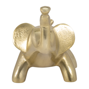 Statua di elefante in metallo, statuetta decorativa per casa, ufficio, bagno, soggiorno, ornamento scultoreo - Product Image 3