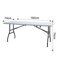 Table pliante réglable pour l'extérieur, petite table de banquet portable, réglable en hauteur pour le camping et les pique-niques