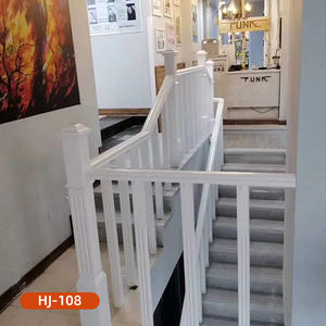 ราวบันไดไม้จริงสำหรับตกแต่งในร่มดีไซน์เรียบง่ายโมเดิร์นคุณภาพสูงใช้งานได้กับโรงแรม <span class=keywords><strong>Jinju</strong></span> HJ-108 2 - Product Image 2