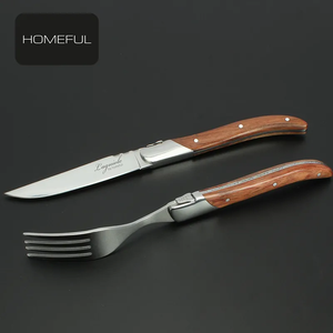 طقم أدوات مائدة من laguiol stiet مع مقبض خشب الورد رائج البيع - Product Image 6