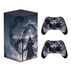 Pegatinas de vinilo envolventes extraíbles, cubierta de piel para <span class=keywords><strong>Microsoft</strong></span> <span class=keywords><strong>Xbox</strong></span> <span class=keywords><strong>Series</strong></span> <span class=keywords><strong>X</strong></span>, pegatinas de controlador para pieles de consola personalizadas - Product Image 2