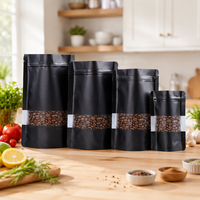 Prix d'usine – Sachet Doypack étanche avec fenêtre et fermeture éclair en papier kraft pour emballage de noix, poudres et snacks