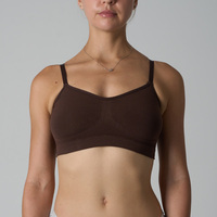 SK0407 Soutien-gorge sculptant sans couture à maintien élevé, non rembourré, en tissu tissé fin et respirant en Spandex et Nylon