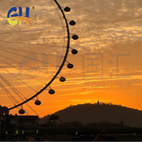 Grandes attractions extérieures : Grande roue de 101 m de haute qualité à vendre par des fabricants chinois – Équipement de parc d'attractions