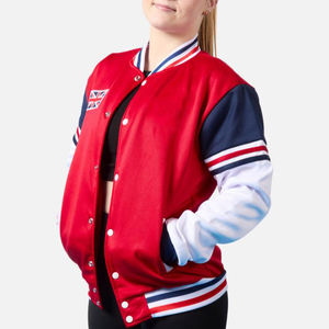 <strong>Union</strong> <strong>Jack</strong> UK Dance Studio Cheer Jacket for Girls Custom Design Gymnastic Warm-up Flex Tracksuit Printed Techniques - Product Image 2