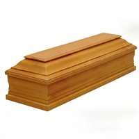Ataúd de Madera de Paulownia de Estilo Europeo, Acabado Mate de 25 mm, Ligero y de Alta Calidad para Funerarias, Marca HY