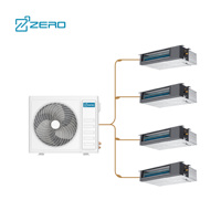 Système Vrf Vrv Installation facile 4.5Kw Unité intérieure Conduit à pression statique moyenne Pompe à chaleur Climatiseur commercial pour l'école