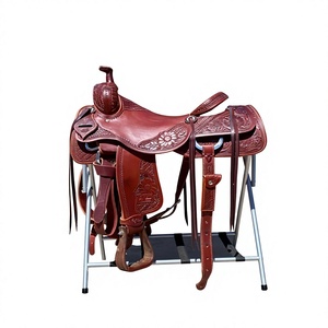 Silla de Montar Inglesa BS International de Color Marrón, Estilo Inglés, Duradera, de Cuero, con Estructura de Madera y Herrajes de Acero Inoxidable SUS304, Ecológica - Product Image 4
