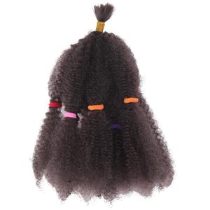 Extensions de <span class=keywords><strong>cheveux</strong></span> synthétiques <span class=keywords><strong>Afro</strong></span> Kinky Marley Braid Crochet avec bande élastique pour femmes africaines - Product Image 4