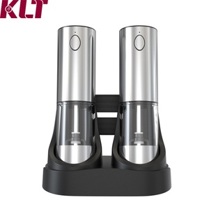 Molinillo de sal y pimienta recargable para cocina, molinillo de pimienta recargable, juego de molinillos automáticos de sal y pimienta - Product Image 2