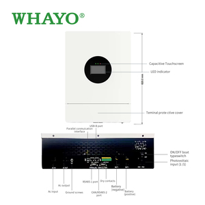 ระบบไฮบริดพลังงานแสงอาทิตย์แบบแยกเฟสสำหรับบ้านในสหรัฐอเมริกา ขนาด 5KW 10KW 12KW 16KW รองรับแรงดันไฟฟ้า 120v-240v พร้อมระบบ Dual MPPT - Product Image 2
