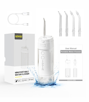 Hydropulseur électrique portable mini haute fréquence rechargeable USB étanche IPX7 pliable pour voyage