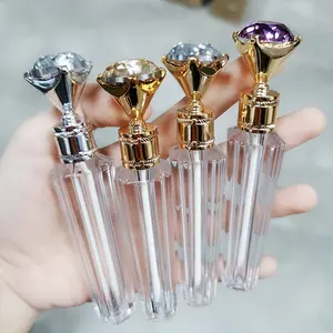 2ml blinged siyah degrade altın özel logo dudak parlak kutular tüp lüks dudak parlatıcısı tüpleri benzersiz boş dudak parlatıcısı tüpleri