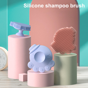 Cepillo de champú <span class=keywords><strong>para</strong></span> bebé con diseño de pulpo al por mayor, cepillo de pelo de silicona <span class=keywords><strong>para</strong></span> niños, cepillo de ducha portátil y cómodo <span class=keywords><strong>para</strong></span> niños pequeños - Product Image 3