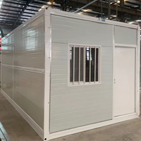 Maison conteneur pliable et extensible en acier léger de 20 pieds, design moderne respirant, pour camps de travailleurs, logements et bureaux de chantier, Hebei