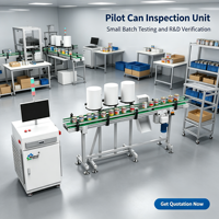 Système de caméra d'inspection industrielle des bouteilles, combiné à une inspection visuelle automatisée des produits défectueux