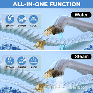 Supsell Fabric Cleaning Machine 1-2L Water Tank Stain Remover Carpet Sofa Cleaner Portable Household Appliance - Product Image 4