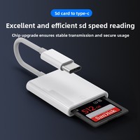 Lecteur de carte externe Type-C pour cartes SD et TF, haute vitesse, pour téléphone portable et ordinateur, adaptateur direct usine