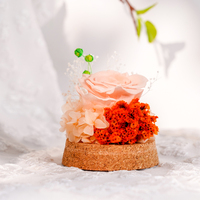 Roses éternelles sous cloche en verre, cadeaux de mariage originaux pour les invités