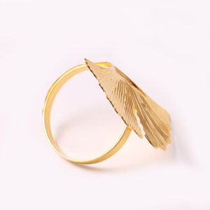 Anneau de serviette feuille d'érable argent plaqué or Anneau de serviette feuille fermoir de serviette feuille Anneau de <span class=keywords><strong>mouchoir</strong></span> - Product Image 5