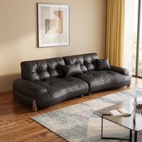 Canapé en cuir véritable en forme de L, trois places, élégant, pour appartement et bureau, idéal pour salle de sport et centre commercial, mobilier de luxe haut de gamme pour la maison