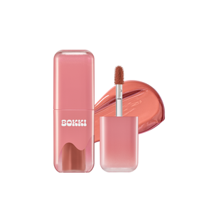 Bokki ลิปกลอสสีดำ GB06เครื่องสำอางลิปสติกสีแดงติดทนนานชีสปะการังกลอสที่มีผลเพิ่มความชุ่มชื้น - Product Image 1