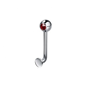 Piercings verticaux <span class=keywords><strong>Christina</strong></span> en titane G23 avec cristaux et pierres précieuses pour lèvres - Product Image 2