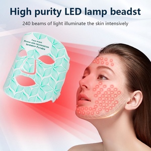 Wholesale Beauty Device 850NM Infrared Anti-aging &amp; Acne Treatment Skin Tightening Led Facial Light Therapy <strong>Face</strong> <strong>Mask</strong> Daily Care - Product Image 2