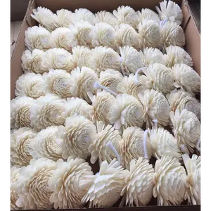 Sola-flores de madera a granel bunga, difusor decorativo <span class=keywords><strong>Artificial</strong></span>, <span class=keywords><strong>flor</strong></span> de madera Sola, <span class=keywords><strong>flor</strong></span> decorativa hecha a mano para hogar y hotel - Product Image 2
