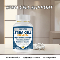 Complément Alimentaire en Capsules Rigides aux Cellules Souches pour Adultes, Formule Naturelle, Flacon de 60 Capsules, Soutient les Cellules Souches et le Système Immunitaire, Dose de 1000mg